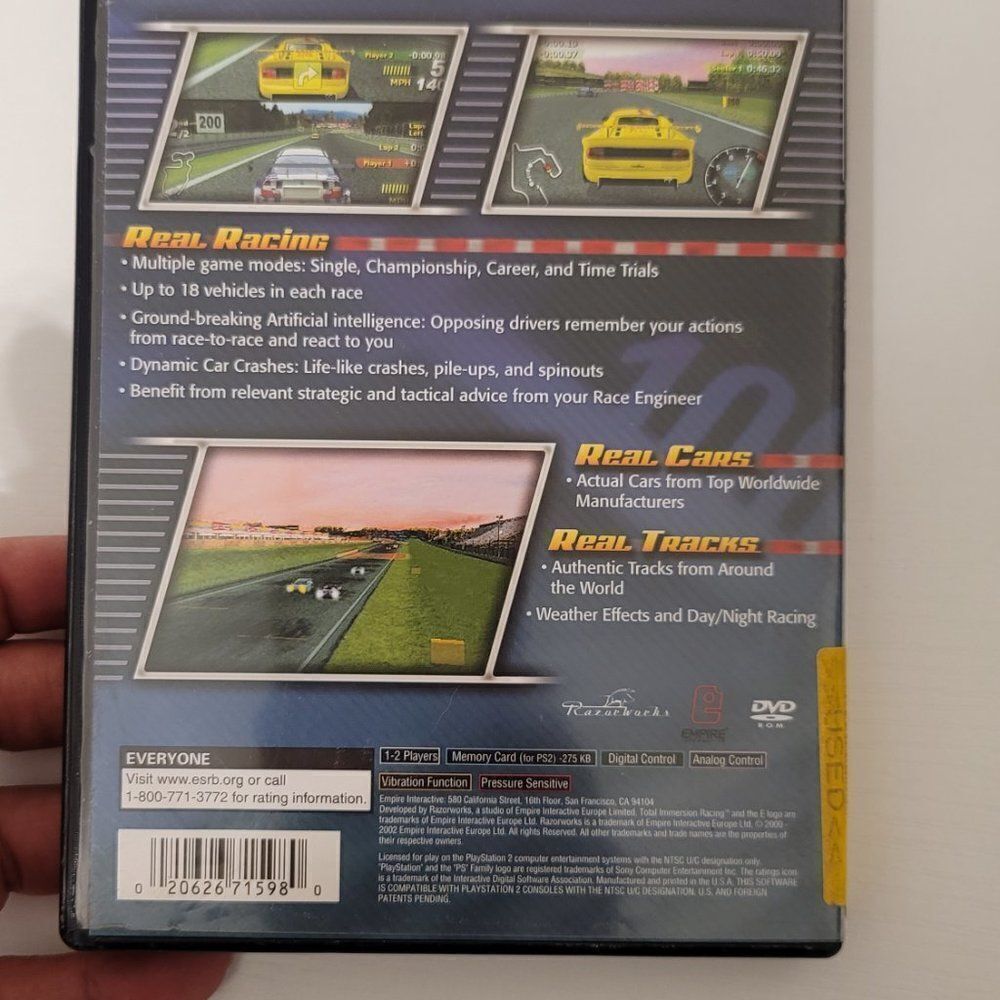 PS2 Total Immersion Racing Game - Picture 2 of 3